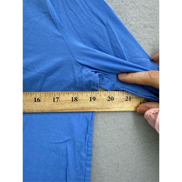 Lilly Pulitzer Womens Blue Split Neck Embroidered 3/4 Sleeve Cover-up Dress XS - Picture 7 of 9